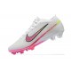 Nike Air Zoom Mercurial Vapor XV Elite FG White Pink Yellow Men Low Football Boots