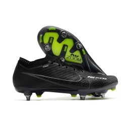 Nike Air Zoom Mercurial Vapor XV Elite SG Low Black Green Men Football Boots