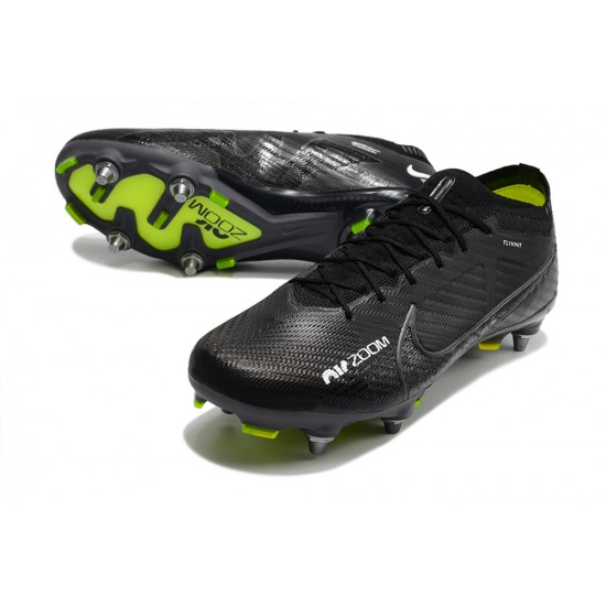 Nike Air Zoom Mercurial Vapor XV Elite SG Low Black Green Men Football Boots