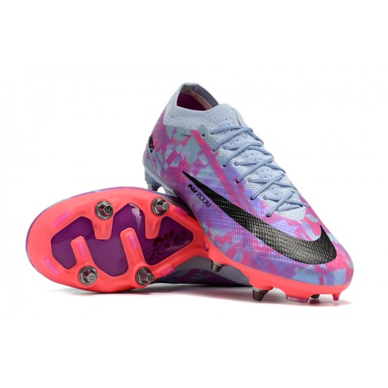 Nike Air Zoom Mercurial Vapor XV Elite SG Low Purple Grey Men Football Boots