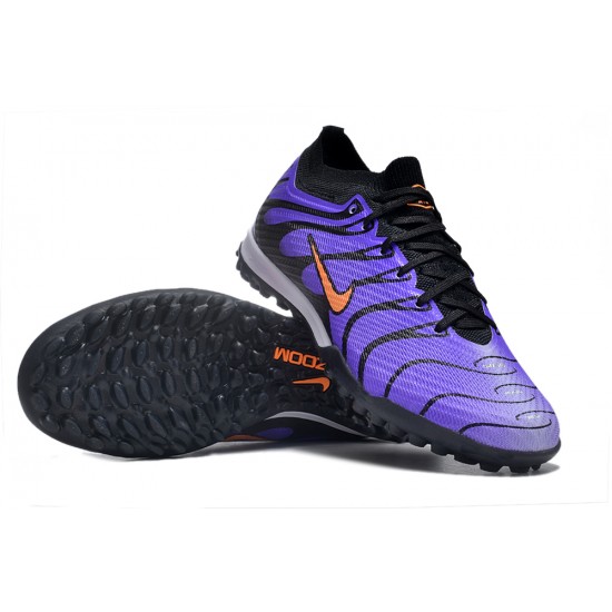 Nike Air Zoom Mercurial Vapor XV Elite TF Mid Black Purple Women/Men Football Boots