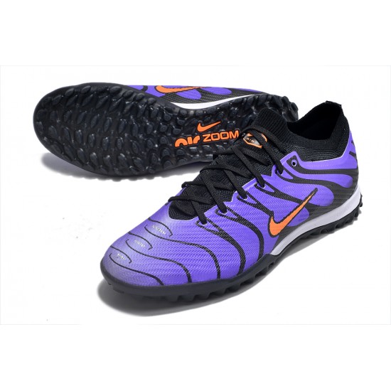 Nike Air Zoom Mercurial Vapor XV Elite TF Mid Black Purple Women/Men Football Boots