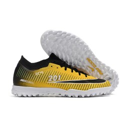 Nike Air Zoom Mercurial Vapor XV Elite TF Mid Black Yellow Women/Men Football Boots