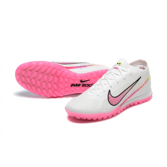 Nike Air Zoom Mercurial Vapor XV Elite TF Mid Pink White Women/Men Football Boots