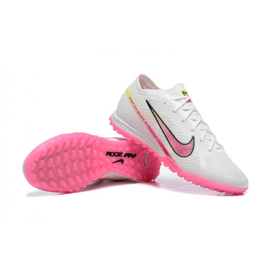 Nike Air Zoom Mercurial Vapor XV Elite TF Mid Pink White Women/Men Football Boots