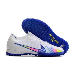 Nike Air Zoom Mercurial Vapor XV Elite TF Mid White Dark Blue Women/Men Football Boots