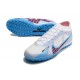Nike Air Zoom Mercurial Vapor XV Elite TF Mid White Light Blue Women/Men Football Boots
