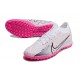 Nike Air Zoom Mercurial Vapor XV Elite TF Mid White Pink Women/Men Football Boots