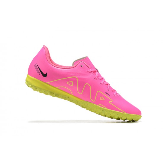 Nike Air Zoom Mercurial Vapor XV Academy TF Pink Yellow Black Men Low Football Boots