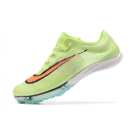 Nike Air Zoom Victory Orange Green Blue Track Field Spikes Men Low Football Cleats