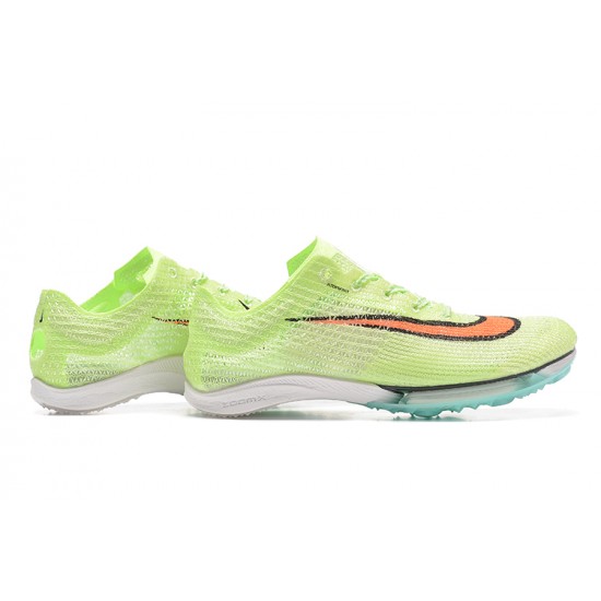 Nike Air Zoom Victory Orange Green Blue Track Field Spikes Men Low Football Cleats