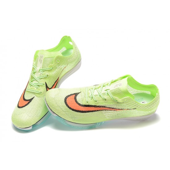 Nike Air Zoom Victory Orange Green Blue Track Field Spikes Men Low Football Cleats