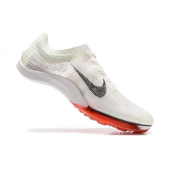 Nike Air Zoom Victory White Black Red Track Field Spikes Men Low Football Cleats