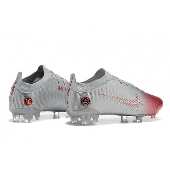 Nike Mercurial Dream Speed Vapor 14 Elite FG Silver Red Gray Low Men Football Boots