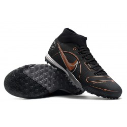 Nike Mercurial Superfly 8 Academy TF High Black Brown Men Football Boots