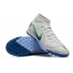 Nike Mercurial Superfly 8 Academy TF High White Blue Yellow Men Football Boots