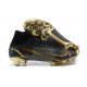 Nike Mercurial Superfly 8 Elite FG High Black Gold Men Football Boots