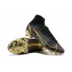 Nike Mercurial Superfly 8 Elite FG High Black Gold Men Football Boots