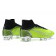 Nike Mercurial Superfly 8 Elite FG High Black Green Silver Men Football Boots