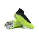 Nike Mercurial Superfly 8 Elite FG High Black Green Silver Men Football Boots