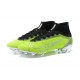 Nike Mercurial Superfly 8 Elite FG High Black Green Silver Men Football Boots