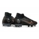 Nike Mercurial Superfly 8 Elite FG High Black Grey Brown Men Football Boots