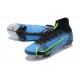 Nike Mercurial Superfly 8 Elite FG High Blue Black Men Football Boots