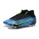 Nike Mercurial Superfly 8 Elite FG High Blue Black Men Football Boots