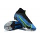 Nike Mercurial Superfly 8 Elite FG High Blue Black Men Football Boots