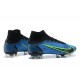 Nike Mercurial Superfly 8 Elite FG High Blue Black Men Football Boots