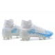 Nike Mercurial Superfly 8 Elite FG High Blue White Men Football Boots