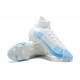 Nike Mercurial Superfly 8 Elite FG High Blue White Men Football Boots