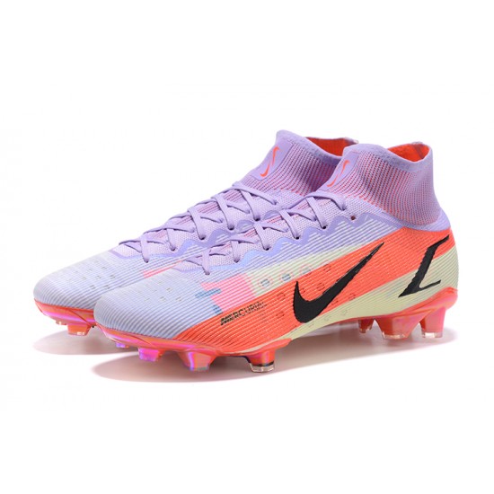 Nike Mercurial Superfly 8 Elite FG High Purple Pink Men Football Boots