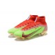 Nike Mercurial Superfly 8 Elite FG High Red Green Gold Men Football Boots