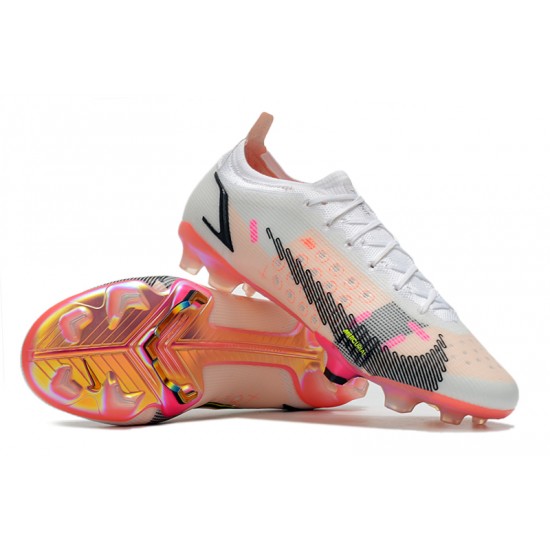 Nike Mercurial Superfly 8 Elite FG Low White Pink Men Football Boots