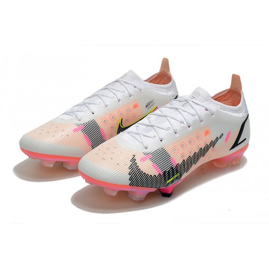 Nike Mercurial Superfly 8 Elite FG Low White Pink Men Football Boots