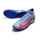 Nike Mercurial Superfly 9 Elite TF High Blue Pink Black Men Football Boots