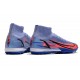 Nike Mercurial Superfly 9 Elite TF High Blue Pink Black Men Football Boots