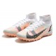 Nike Mercurial Superfly 9 Elite TF High White Pink Black Men Football Boots