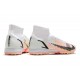 Nike Mercurial Superfly 9 Elite TF High White Pink Black Men Football Boots