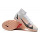 Nike Mercurial Superfly 9 Elite TF High White Pink Black Men Football Boots