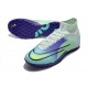 Nike Mercurial Superfly 9 Elite TF High White Turqoise Purple Multi Men Football Boots