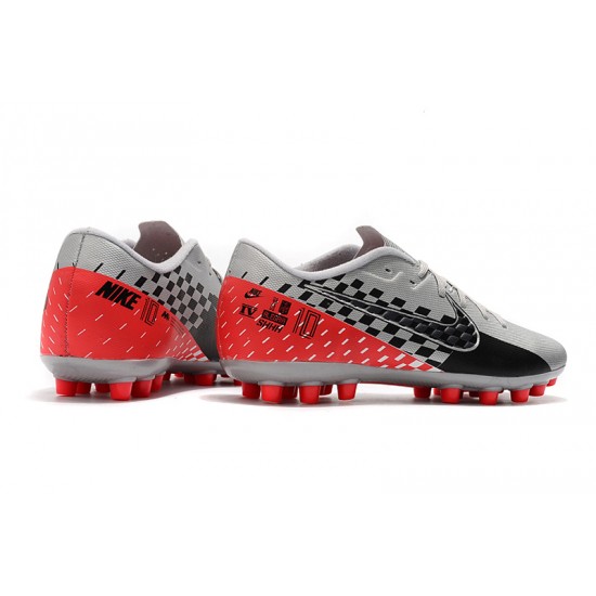Nike Mercurial Vapor 13 Academy AG-R Low Grey Black Red Women/Men Football Boots