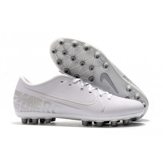 Nike Mercurial Vapor 13 Academy AG-R Low White Women/Men Football Boots