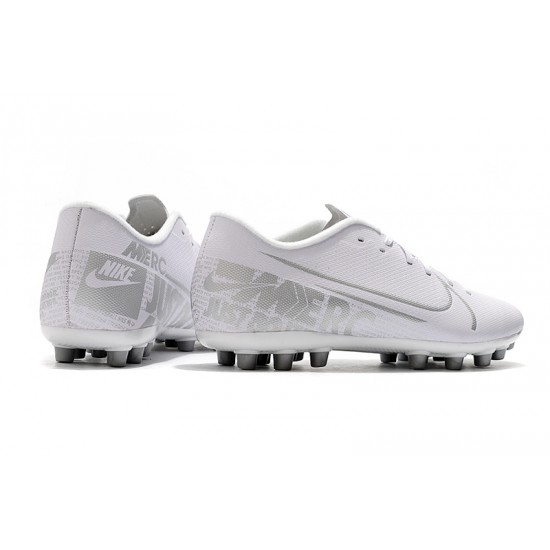 Nike Mercurial Vapor 13 Academy AG-R Low White Women/Men Football Boots