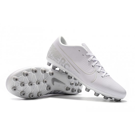 Nike Mercurial Vapor 13 Academy AG-R Low White Women/Men Football Boots