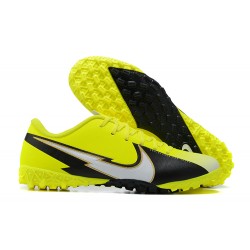 Nike Mercurial Vapor 13 Academy TF Black Yellow White Low Men Football Boots