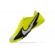 Nike Mercurial Vapor 13 Academy TF Black Yellow White Low Men Football Boots