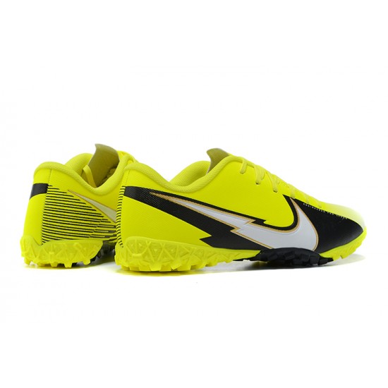 Nike Mercurial Vapor 13 Academy TF Black Yellow White Low Men Football Boots