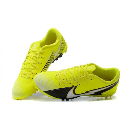 Nike Mercurial Vapor 13 Academy TF Black Yellow White Low Men Football Boots